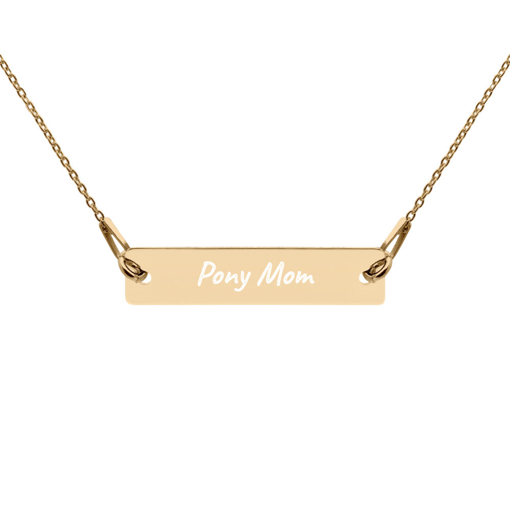 Pony Mom Engraved Necklace - Star Point Horsemanship