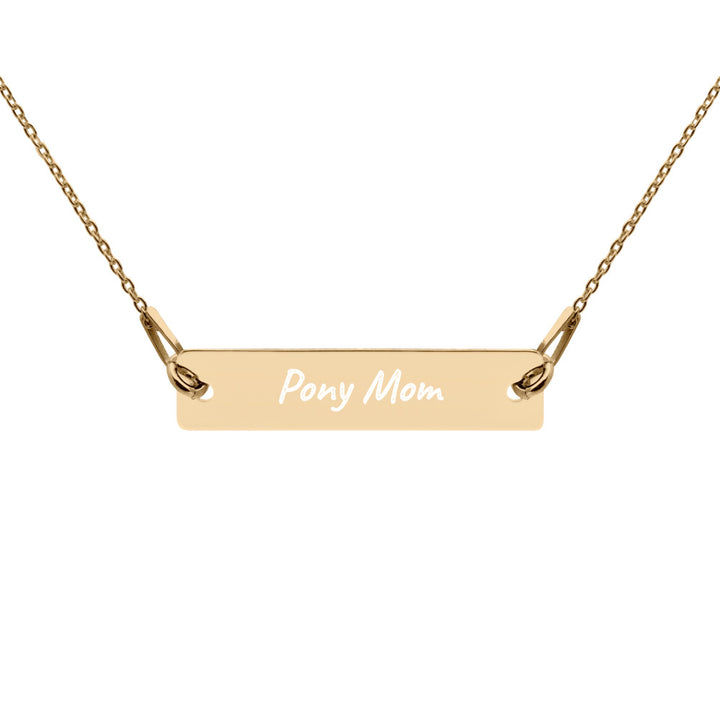 Pony Mom Engraved Necklace - Star Point Horsemanship