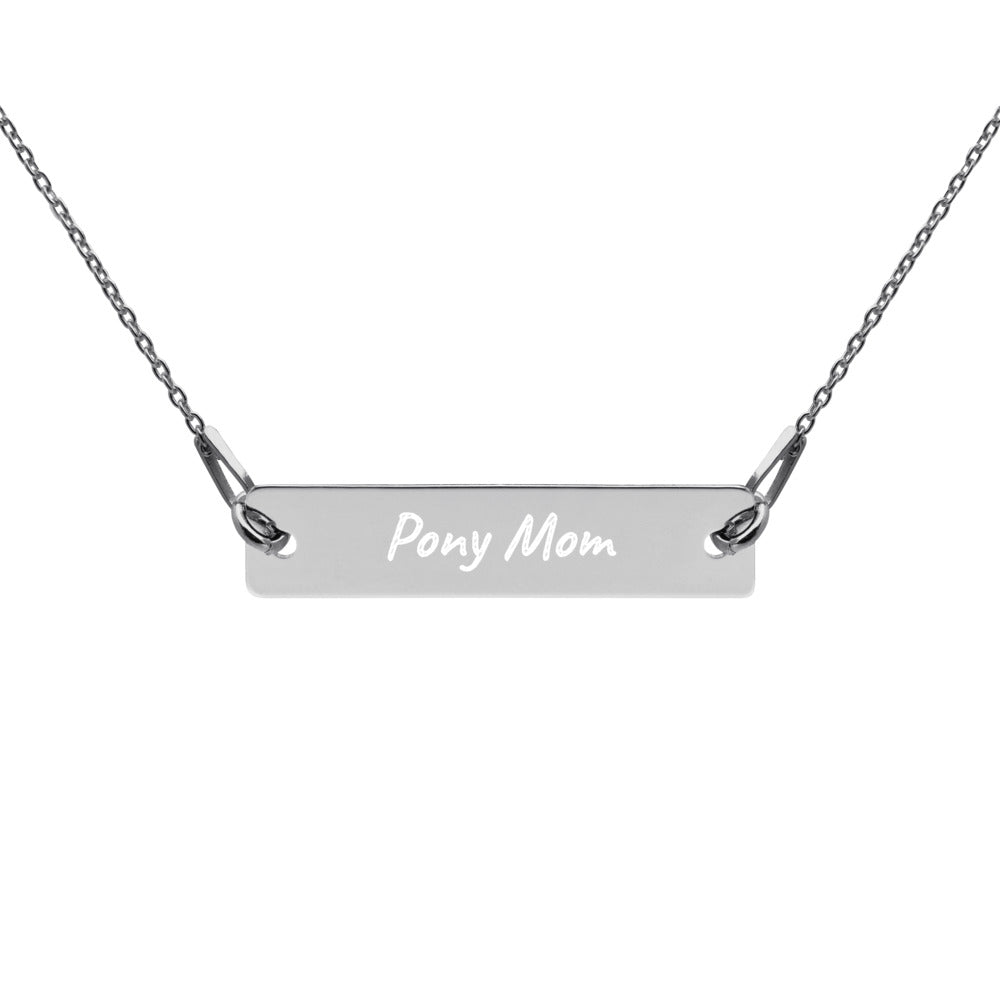 Pony Mom Engraved Necklace - Star Point Horsemanship