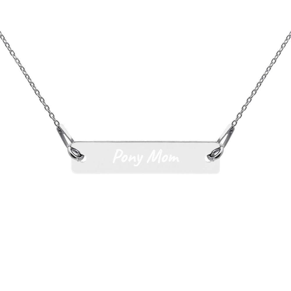 Pony Mom Engraved Necklace - Star Point Horsemanship