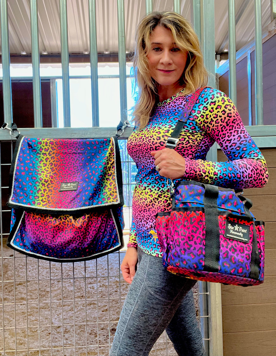 Women's Rainbow Cheetah Leopard Print UV Sun Shirt – Star Point
